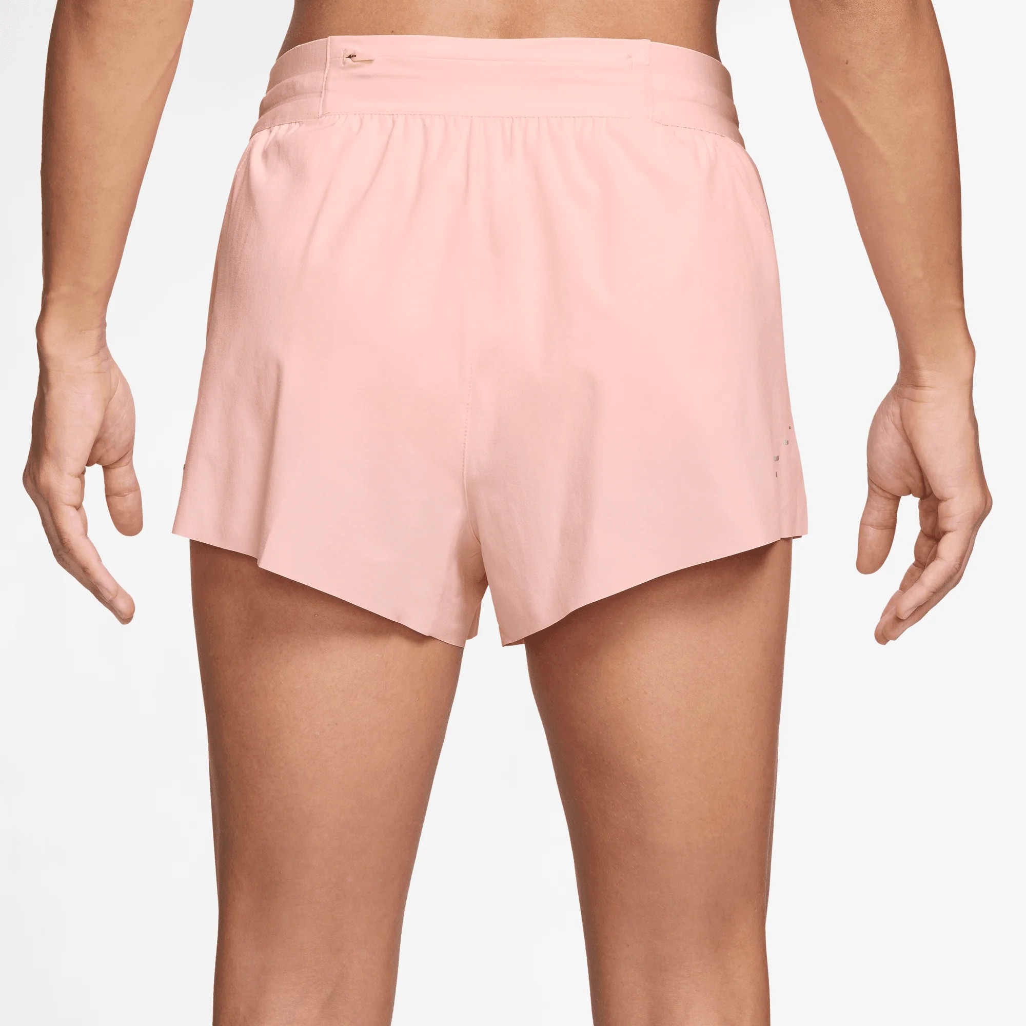 Women's Swift Dri-FIT Mid-Rise 2.5" Brief-Lined Running Shorts (607 - Atmosphere/Reflective Silver) - Image 3