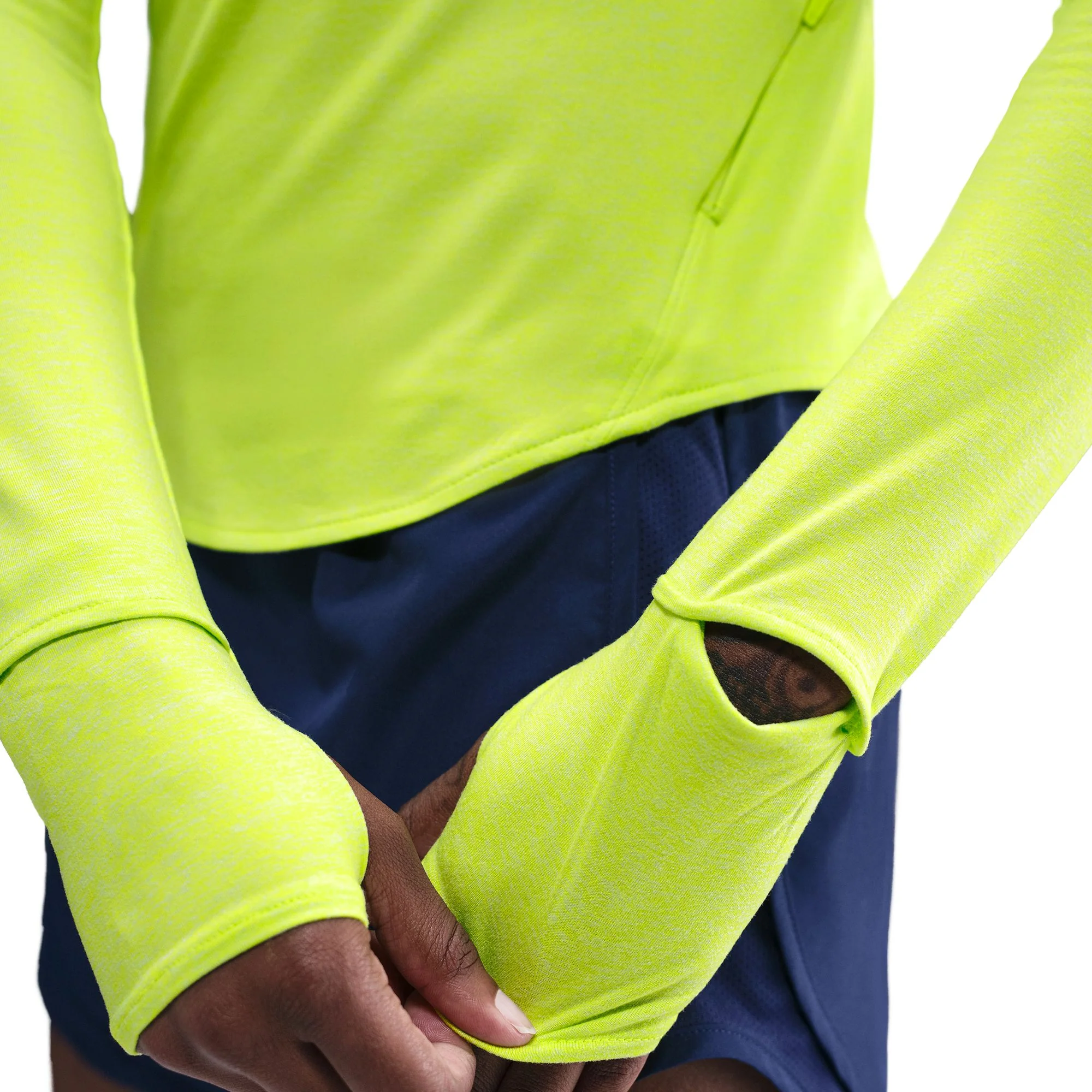 Women's Swift Dri-FIT UV 1/4-Zip Running Top (389 - Cyber/Heater/Reflective Silver) - Image 6