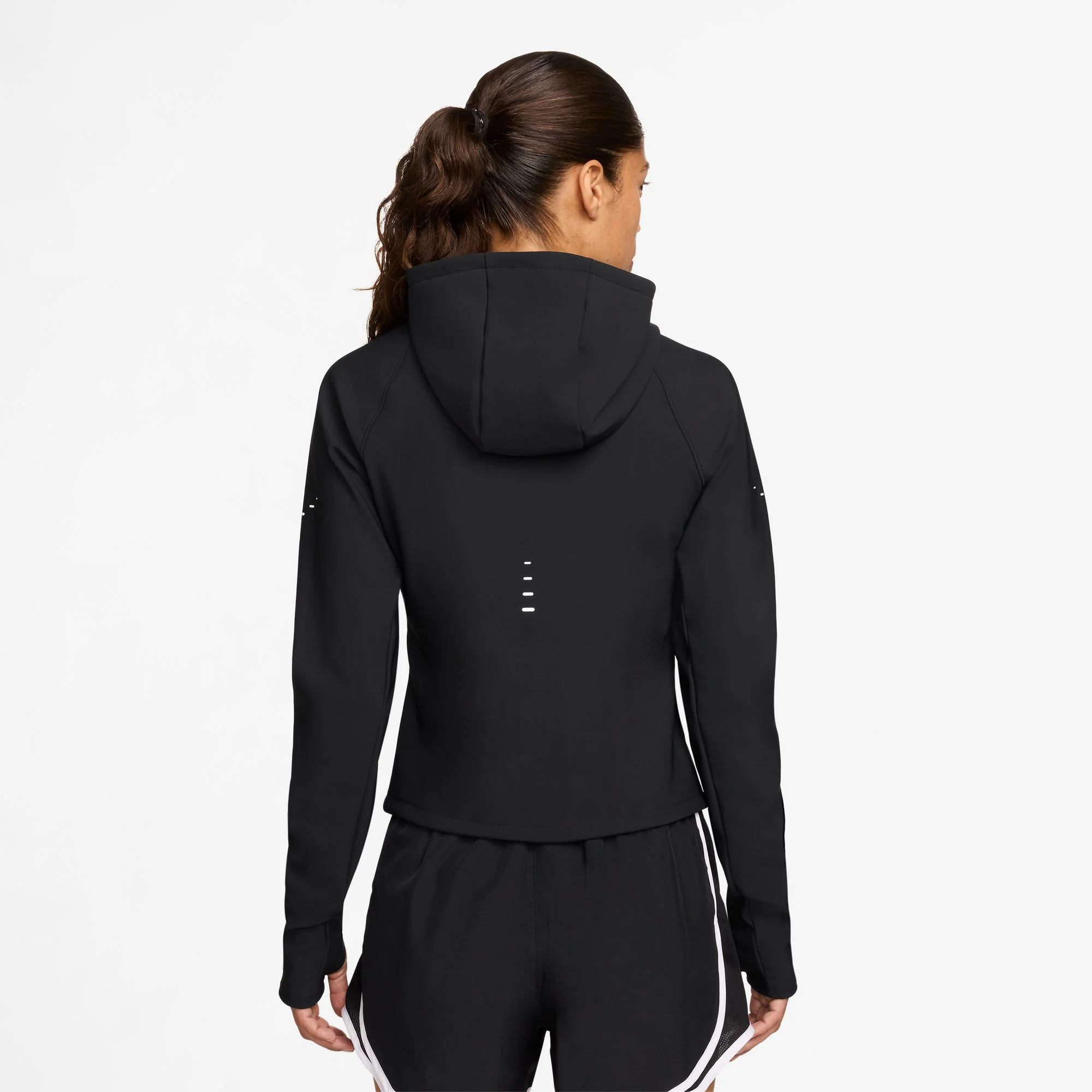 Women's Swift Therma-FIT Fitted Jacket (010 - Black/Reflective Silver) - Image 2