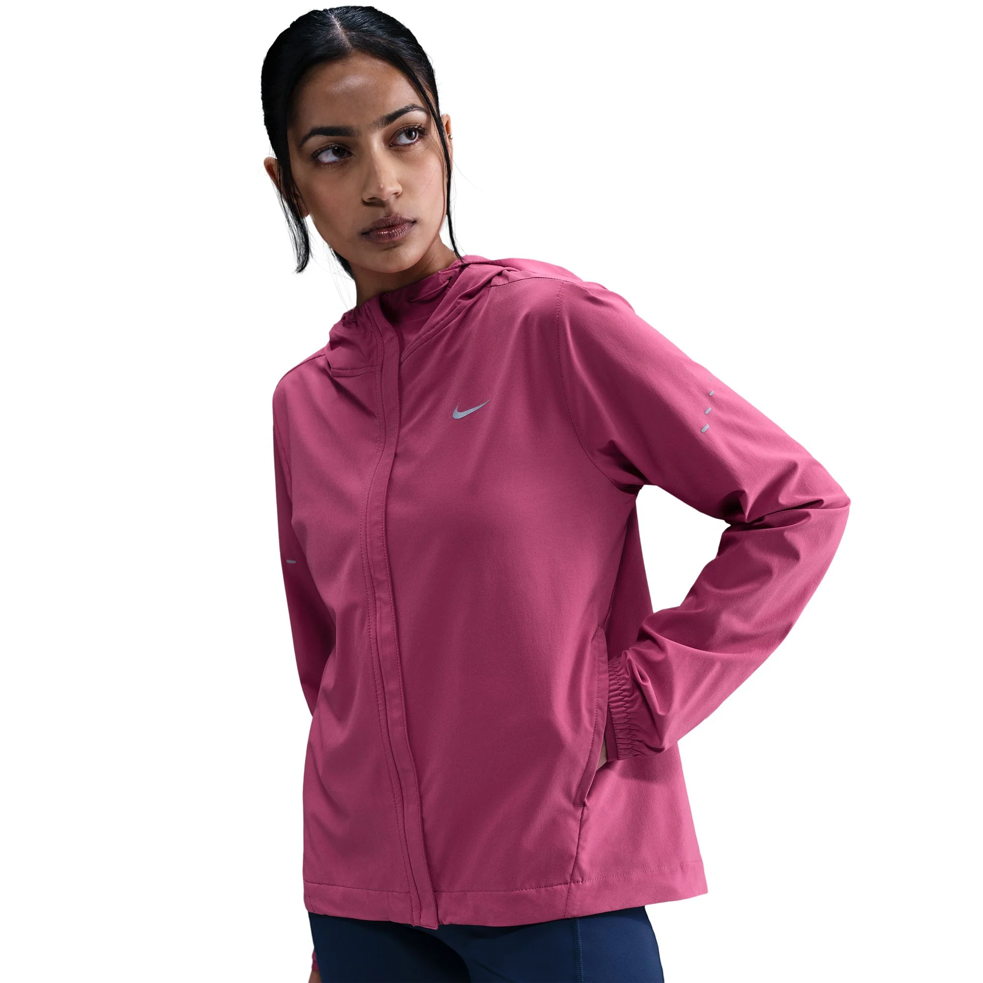 Women's Swift Women's Repel Packable Running Jacket (634 - Sweet Beet/Reflective Silver) - Image 2