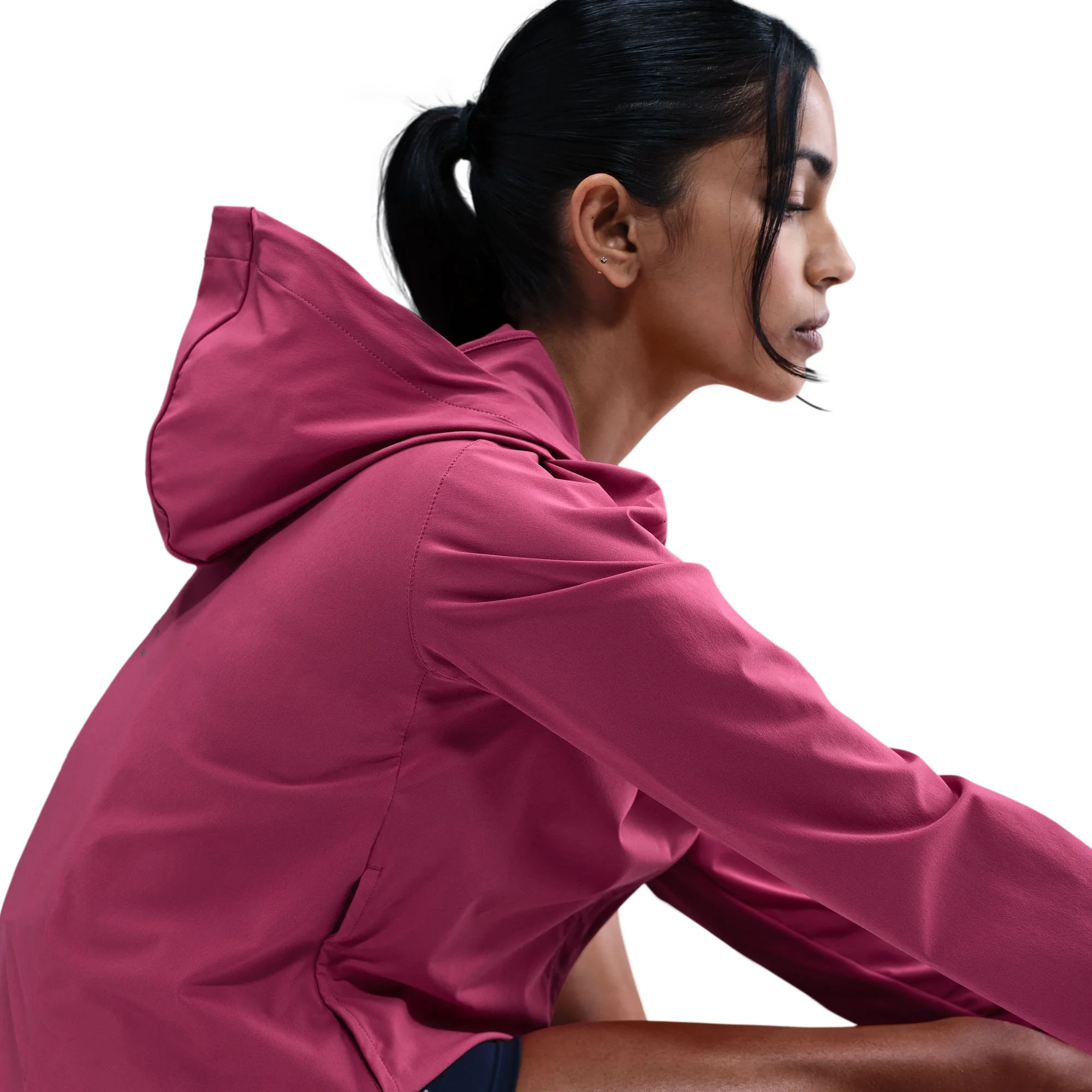 Women's Swift Women's Repel Packable Running Jacket (634 - Sweet Beet/Reflective Silver) - Image 4
