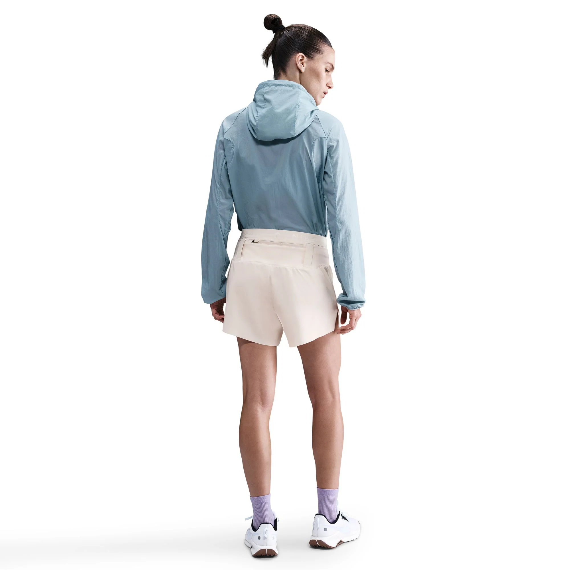 Women's Trail Dri-FIT Brief-Lined Running Shorts (272 - Pearl White/Summit White) - Image 2