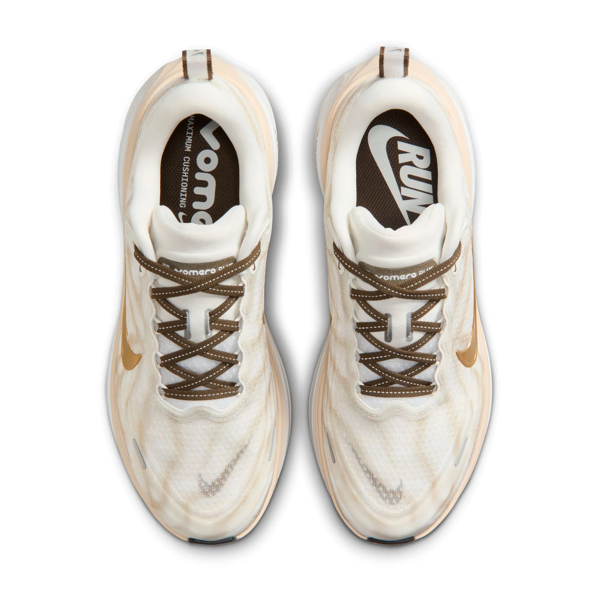 Women's Vomero Plus (121 - Summit White/Metallic Gold-Dark Hazel) - Image 7